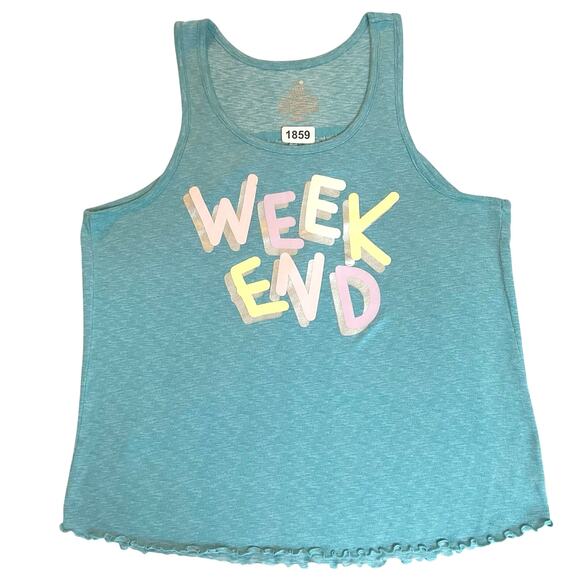 Secret Treasures Women Tank Top size S/CH (4-6) Blue Sleeveless Stretch Weekend - Picture 1 of 7